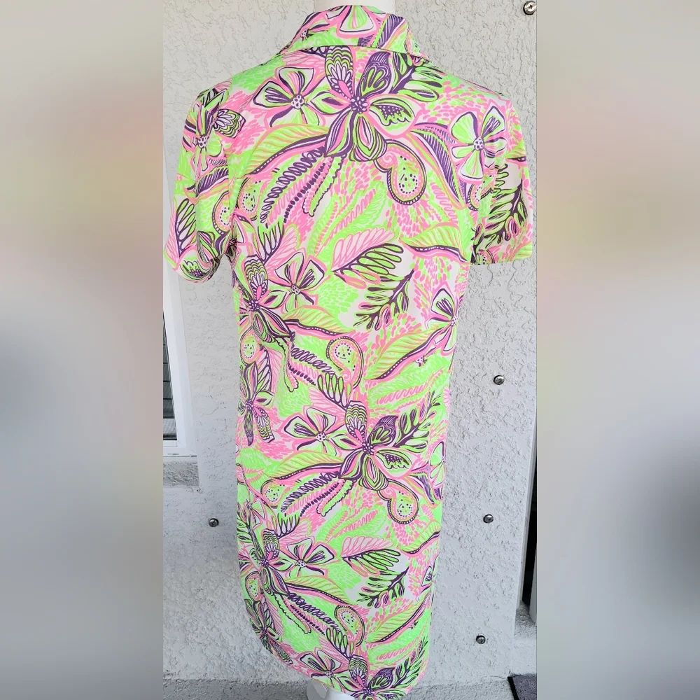 Stella Parker Floral Green and Pink Dress - Picture 3 of 7